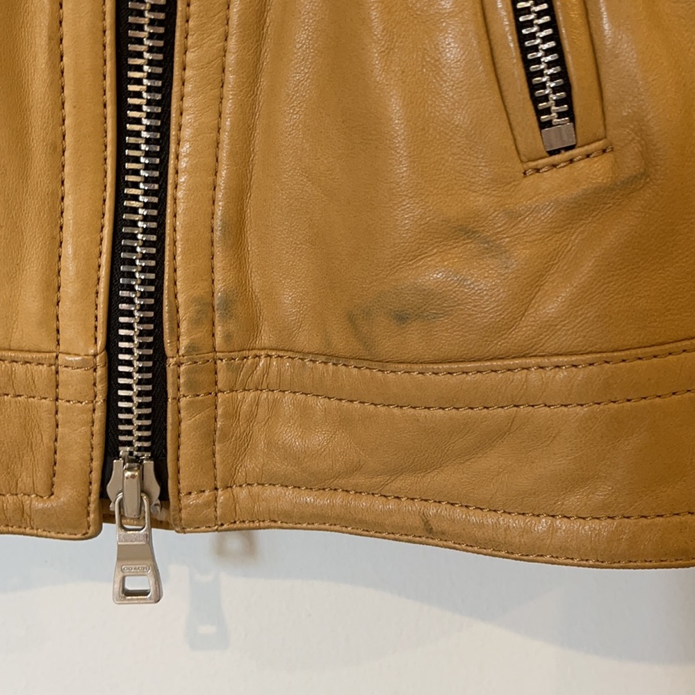 || COACH || Leather butter soft motorcycle jacket - Picture 3 of 10